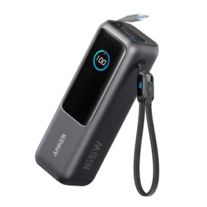 Anker Laptop Power Bank (25K, 165W, Built-In and Retractable Cables)